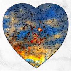 Football Fireworks Jigsaw Puzzle (heart) by okhismakingart