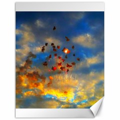 Football Fireworks Canvas 18  X 24  by okhismakingart