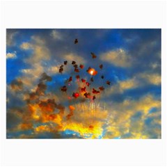 Football Fireworks Large Glasses Cloth (2-side) by okhismakingart