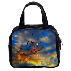 Football Fireworks Classic Handbag (two Sides) by okhismakingart