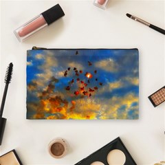 Football Fireworks Cosmetic Bag (medium) by okhismakingart