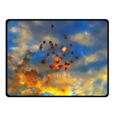 Football Fireworks Fleece Blanket (small) by okhismakingart