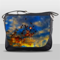 Football Fireworks Messenger Bag by okhismakingart