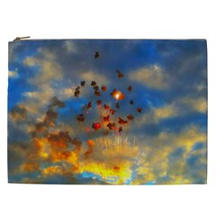 Football Fireworks Cosmetic Bag (xxl) by okhismakingart