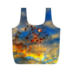 Football Fireworks Full Print Recycle Bag (m) by okhismakingart