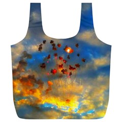 Football Fireworks Full Print Recycle Bag (xl) by okhismakingart