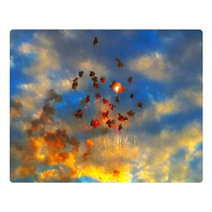 Football Fireworks Double Sided Flano Blanket (large)  by okhismakingart