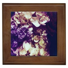 Soft Purple Hydrangeas Framed Tiles by okhismakingart