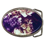 Soft Purple Hydrangeas Belt Buckles Front