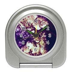 Soft Purple Hydrangeas Travel Alarm Clock by okhismakingart