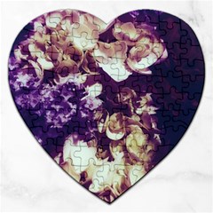 Soft Purple Hydrangeas Jigsaw Puzzle (heart)