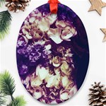 Soft Purple Hydrangeas Oval Ornament (Two Sides) Front