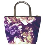 Soft Purple Hydrangeas Bucket Bag Back