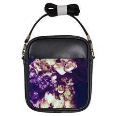 Soft Purple Hydrangeas Girls Sling Bag by okhismakingart