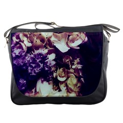 Soft Purple Hydrangeas Messenger Bag by okhismakingart