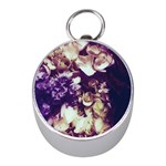 Soft Purple Hydrangeas Mini Silver Compasses Front