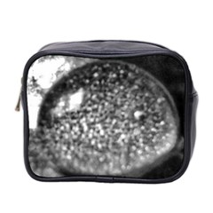 Black-and-white Water Droplet Mini Toiletries Bag (two Sides) by okhismakingart