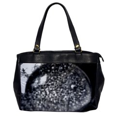 Black-and-white Water Droplet Oversize Office Handbag by okhismakingart