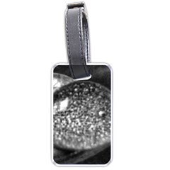 Black-and-white Water Droplet Luggage Tags (one Side)  by okhismakingart