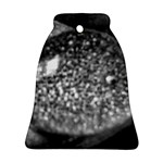 Black-and-White Water Droplet Ornament (Bell) Front