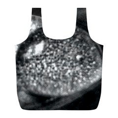 Black-and-white Water Droplet Full Print Recycle Bag (l) by okhismakingart