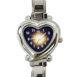 Bright Star Version One Heart Italian Charm Watch Front