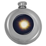 Bright Star Version One Round Hip Flask (5 oz) Front