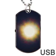 Bright Star Version One Dog Tag Usb Flash (one Side) by okhismakingart