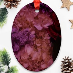 Pink Hydrangeas Ornament (oval) by okhismakingart