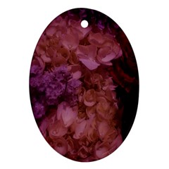 Pink Hydrangeas Oval Ornament (two Sides) by okhismakingart