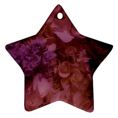 Pink Hydrangeas Star Ornament (two Sides) by okhismakingart