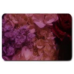 Pink Hydrangeas Large Doormat  by okhismakingart