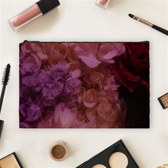 Pink Hydrangeas Cosmetic Bag (large) by okhismakingart