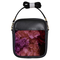 Pink Hydrangeas Girls Sling Bag by okhismakingart