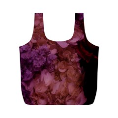 Pink Hydrangeas Full Print Recycle Bag (m) by okhismakingart