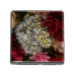 Hydrangea Arrangement Ii Memory Card Reader (square 5 Slot) by okhismakingart