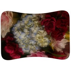 Hydrangea Arrangement Ii Velour Seat Head Rest Cushion