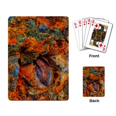 Rainbow Fossil Playing Cards Single Design by okhismakingart