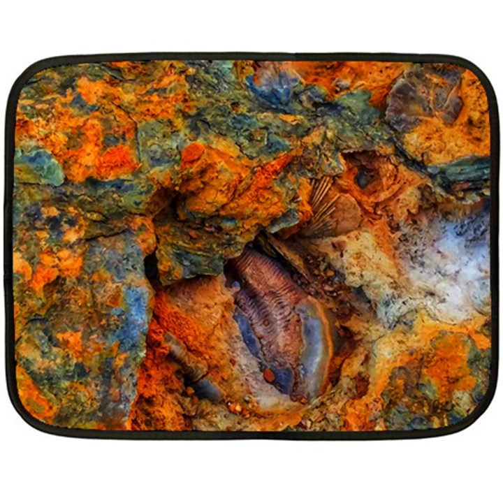 Rainbow Fossil Double Sided Fleece Blanket (Mini) 