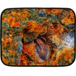 Rainbow Fossil Double Sided Fleece Blanket (Mini)  35 x27  Blanket Back