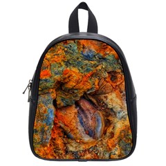 Rainbow Fossil School Bag (small) by okhismakingart