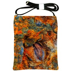 Rainbow Fossil Shoulder Sling Bag by okhismakingart