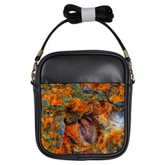 Rainbow Fossil Girls Sling Bag by okhismakingart