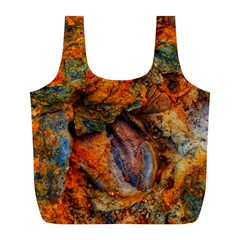 Rainbow Fossil Full Print Recycle Bag (l) by okhismakingart