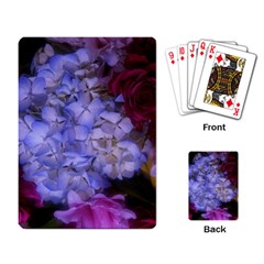 Hydrangea Arrangement Ii (blue Tint) Playing Cards Single Design by okhismakingart