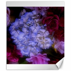 Hydrangea Arrangement Ii (blue Tint) Canvas 20  X 24  by okhismakingart