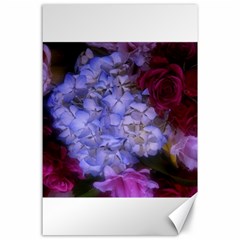 Hydrangea Arrangement Ii (blue Tint) Canvas 24  X 36  by okhismakingart