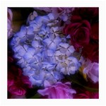 Hydrangea Arrangement II (Blue Tint) Medium Glasses Cloth Front