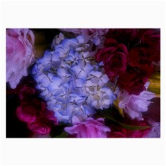 Hydrangea Arrangement Ii (blue Tint) Large Glasses Cloth by okhismakingart