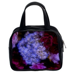 Hydrangea Arrangement Ii (blue Tint) Classic Handbag (two Sides) by okhismakingart